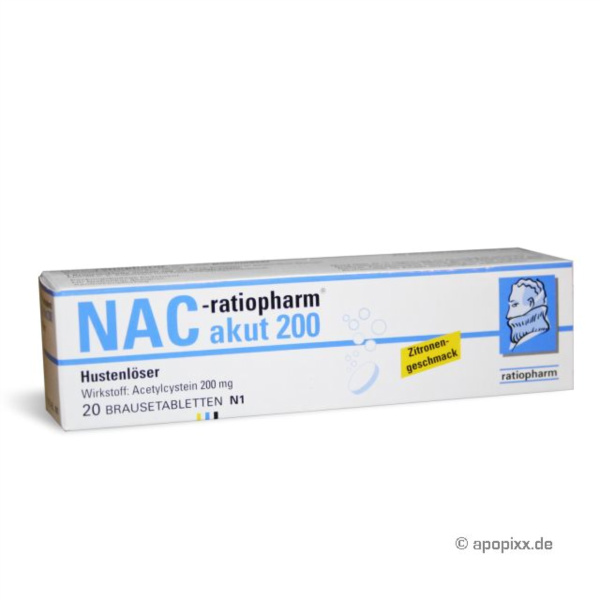 Nac Ratiopharm Akut 200Mg Hu, 20 St&uuml;ck Preisvergleich