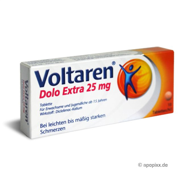 Voltaren Dolo Extra 25mg, 10 St&uuml;ck Preisvergleich