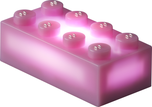 25 x STAX® 2x4 Pink matt- LEGO®-kompatibel