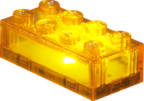 25 x STAX® 2x4 Orange transparent - LEGO®-kompatibel 