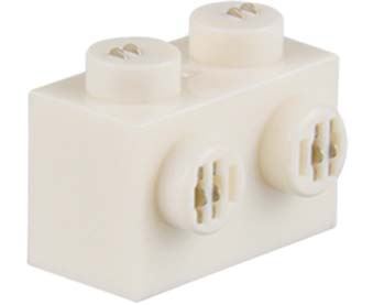 25 x STAX ® Angle connector 2x2x2 Weiß matt - LEGO®-kompatibel 