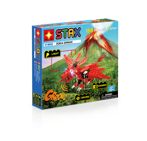 STAX® Roter Drache - LEGO®-kompatibel 