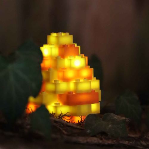 STAX® Osterei gelb/orange matt- LEGO®-kompatibel