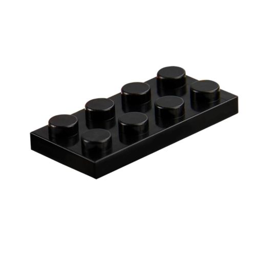 25 x STAX® Connector 2x4 schwarz flach - LEGO®-kompatibel 