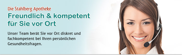 Freundlich und Kompetent vor Ort - www.stahlberg-apotheke.de