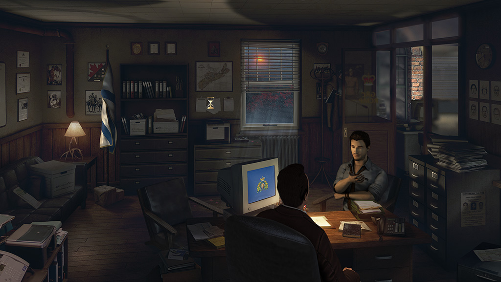 The Mystery of Oak Island – ship deck scene from the point & click adventure