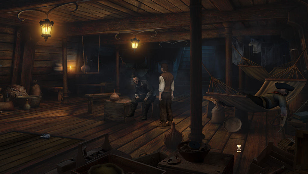 The Mystery of Oak Island – tavern scene from the point & click adventure