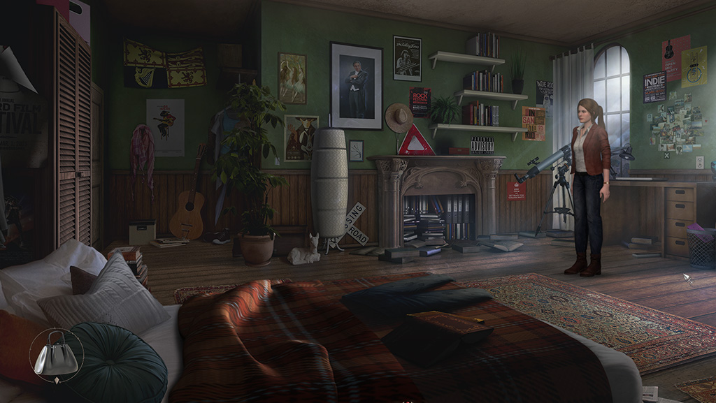 The Mystery of Oak Island – library scene from the point & click adventure