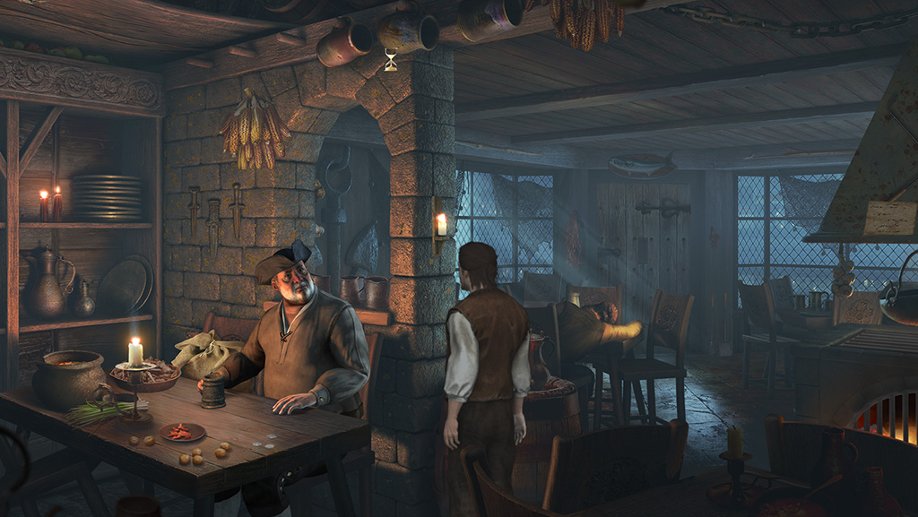 The Mystery of Oak Island – laboratory scene from the point & click adventure