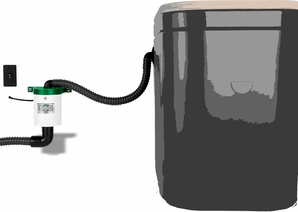 SOG® TT Entlüftungssystem mit Anschluss an die Toilette
