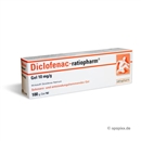 Diclofenac Ratiopharm Gel, 100 g