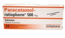 Paracetamol Ratiopharm, 500mg, Tabletten, 20 Stück